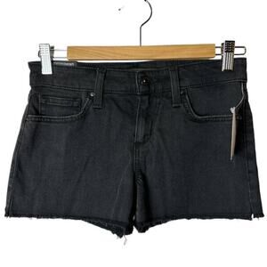 Joe's Black Cut Off Jean Shorts Women's Size 25 NWT
